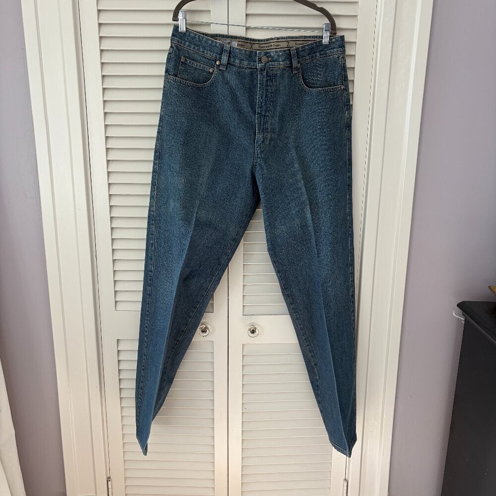 Ermenegildo Zegna jeans denim 38 blue Italy luxury slim straight
